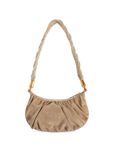 Balmain Ebane braided-strap shoulder-bag - Neutrals
