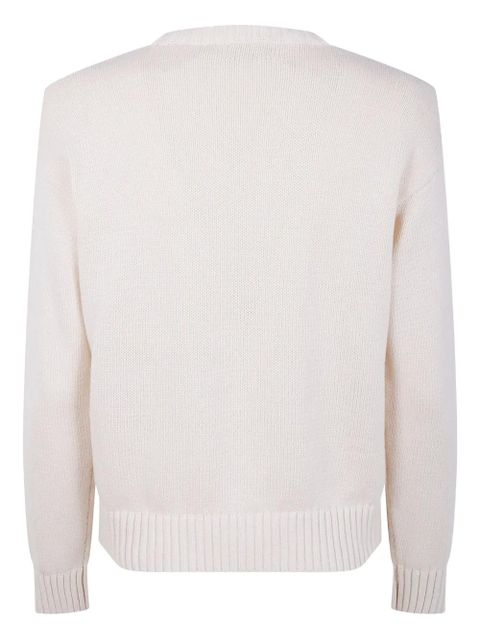 Lauren Ralph Lauren logo-embroidered cotton sweater - White - zdjęcie produktu nr 2
