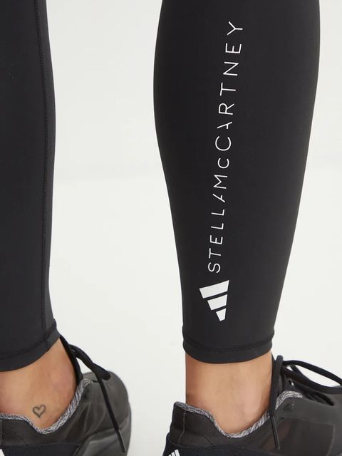 adidas by Stella McCartney legginsy treningowe TrueStrenght kolor czarny z nadrukiem IW6376 - zdjęcie produktu nr 2