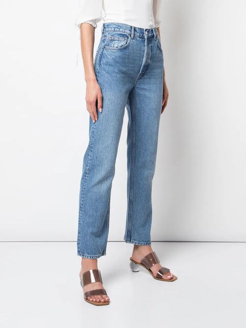 Reformation Cynthia high-rise straight jeans - Blue - zdjęcie produktu nr 2