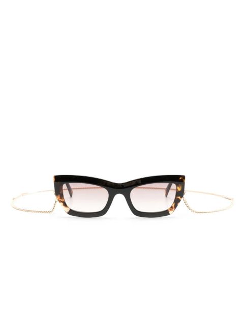 MISSONI EYEWEAR tortoiseshell-detailing rectangle-frame sunglasses - Brown - zdjęcie produktu nr 1
