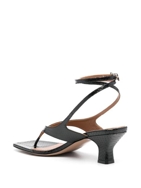 Paris Texas Portofino 55mm leather sandals - Black
