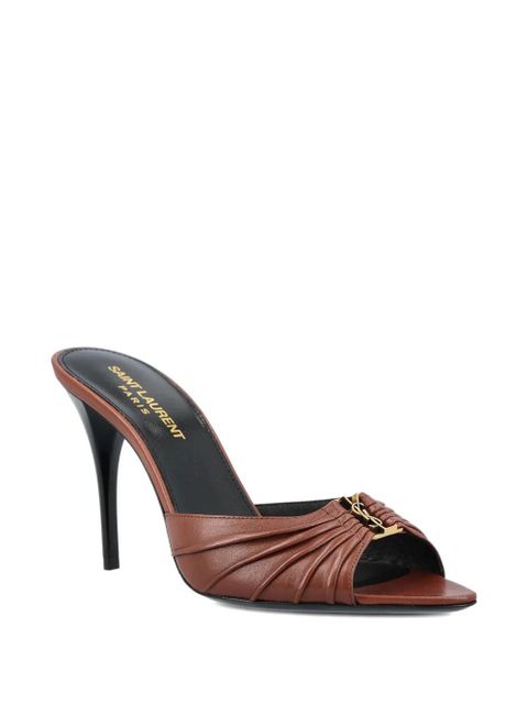 Saint Laurent 90mm Babylone sandals - Brown - zdjęcie produktu nr 2