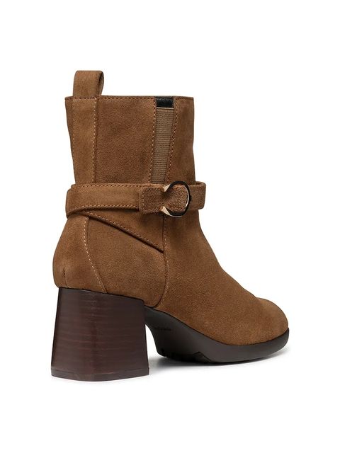 Geox botki zamszowe D WALK PLEASURE 55 damskie kolor brązowy na słupku D46XBA 00022 C6372 - zdjęcie produktu nr 2