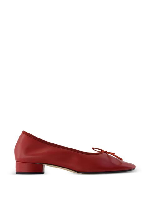 Aeyde Onda ribbon-trim pumps - Red - zdjęcie produktu nr 2