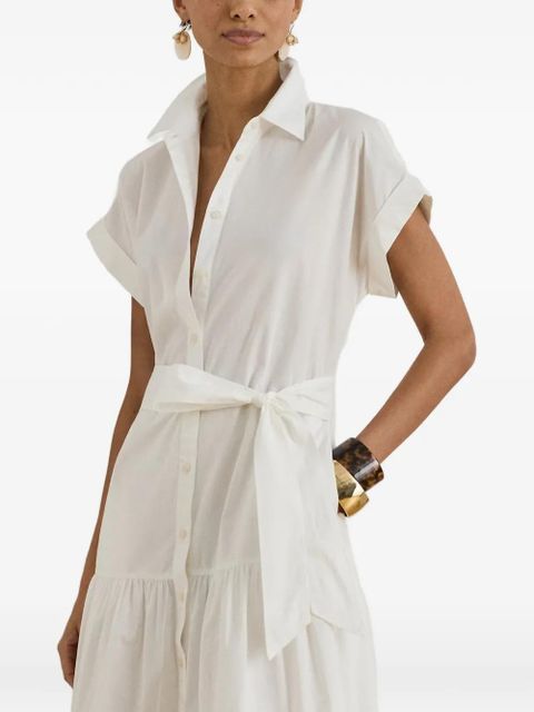 Lauren Ralph Lauren broderie-anglaise tiered dress - White