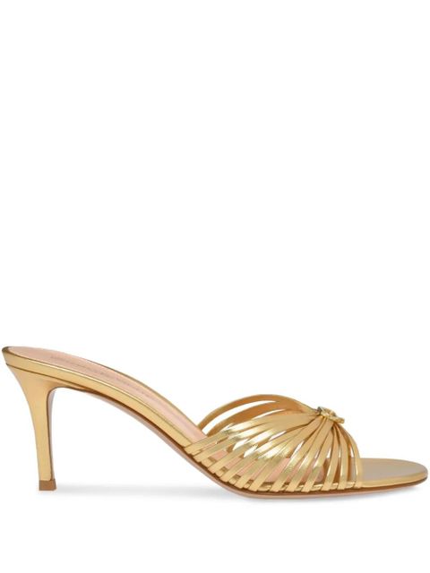 Gianvito Rossi 70mm Vyna mules - Gold - zdjęcie produktu nr 1