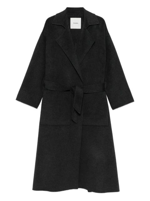 Nanushka belted wool coat - Grey - zdjęcie produktu nr 1