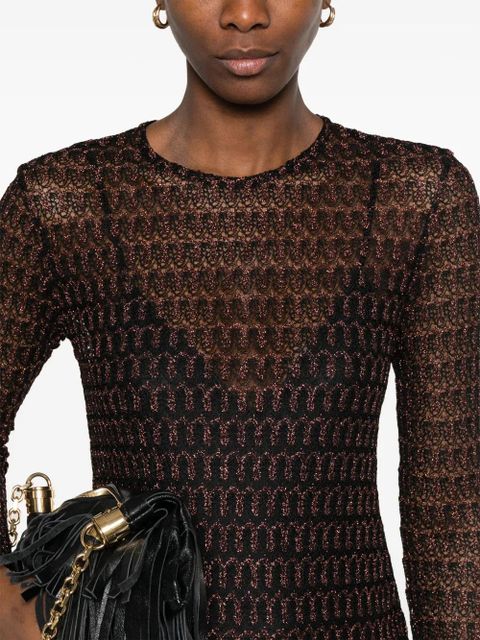 Missoni open-knit mini dress - Black