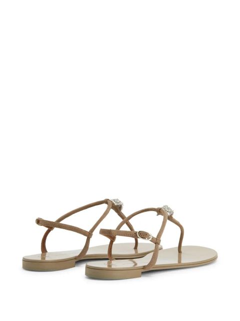 Giuseppe Zanotti Maryland crystal-embellished sandals - Neutrals