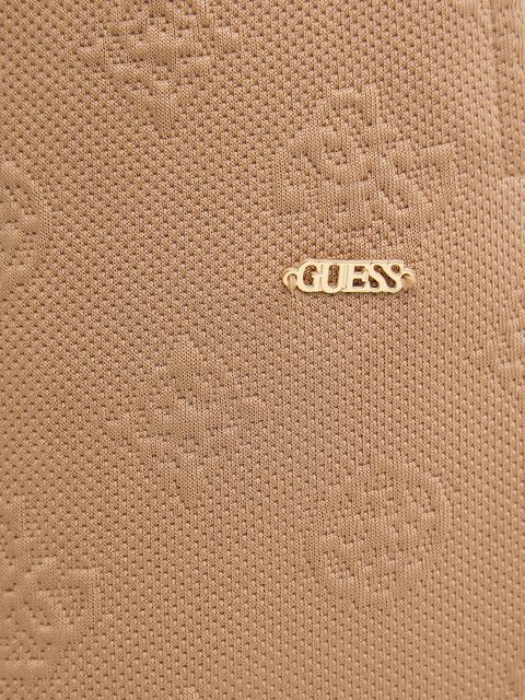 Guess spodnie dresowe PEONY damskie kolor zielony gładkie V5YB06 KBSL2