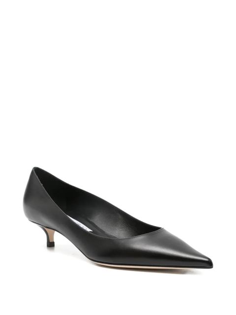 Jimmy Choo 50mm Amelia pointed-toe kitten-heel pumps - Black - zdjęcie produktu nr 2