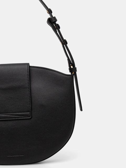 Karl Lagerfeld torebka skórzana K/SIGNATURE kolor czarny B1W30059