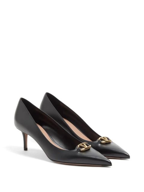 Valentino Garavani VLogoThe Bold Edition patent-leather pumps 60mm - Black - zdjęcie produktu nr 2