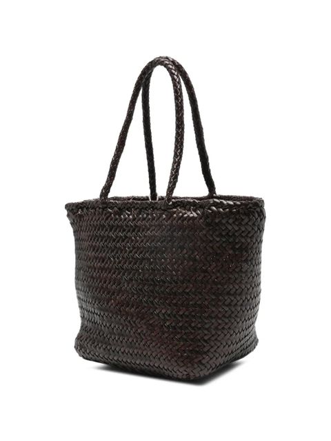 DRAGON DIFFUSION Small Grace basket tote bag - Brown