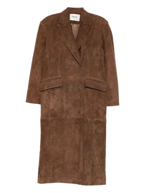ducie Aggie double-breasted suede long coat - Brown - zdjęcie produktu nr 1