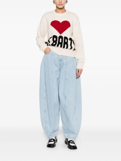 MC2 Saint Barth kyla heart knitwear - White