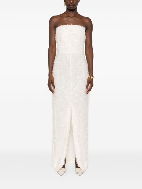 TOTEME strapless fil-coupé dress - White - zdjęcie produktu nr 2