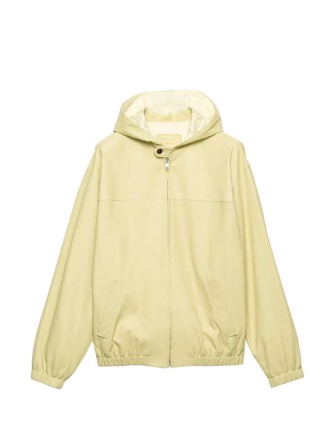 Prada hooded nappa leather jacket - Yellow - zdjęcie produktu nr 1