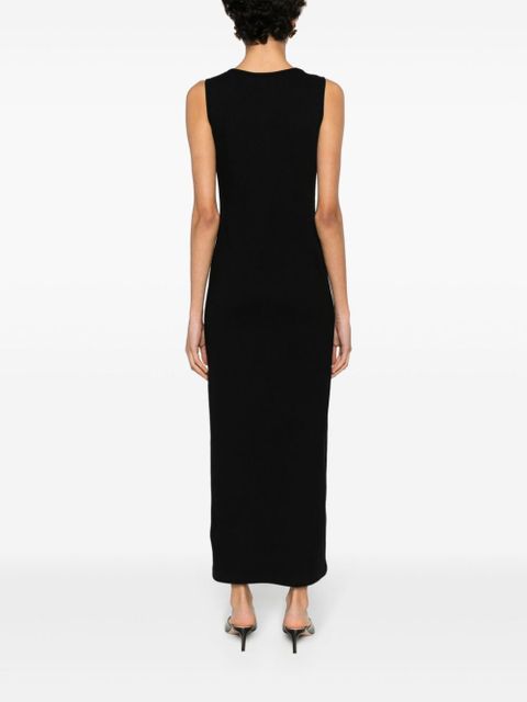 Magda Butrym crochet-detailed cotton maxi dress - Black