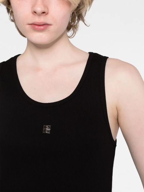 Givenchy 4G-logo plaque sleeveless top - Black