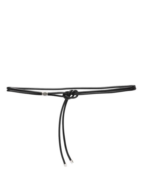 ISABEL MARANT Silvia leather belt - Black - zdjęcie produktu nr 1