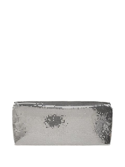 Versace La Medusa metal mesh clutch bag - Silver