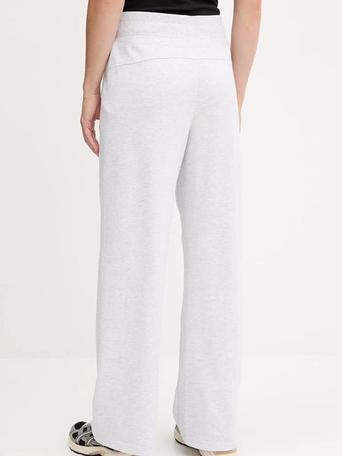 Dkny spodnie dresowe damskie kolor szary melanżowe DP5P3601