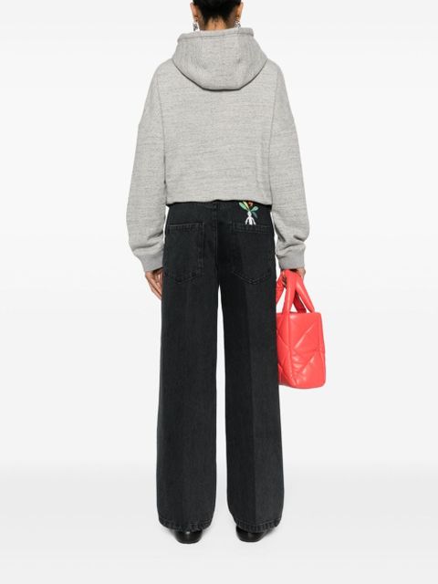 LOEWE x Suna Fujita wide-leg jeans - Black