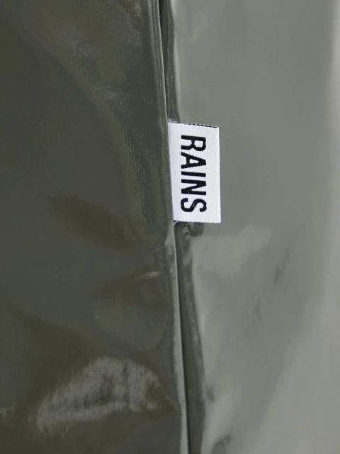 Rains kurtka 12020 Long Jacket kolor zielony przejściowa 12020