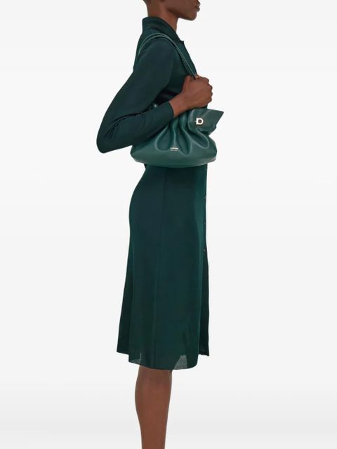 Ferragamo Soft ruched shoulder bag - Green