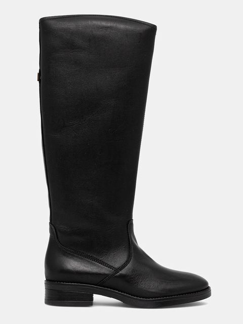 Steve Madden kozaki skórzane Vlora damskie kolor czarny na płaskim obcasie 11004761 - zdjęcie produktu nr 2