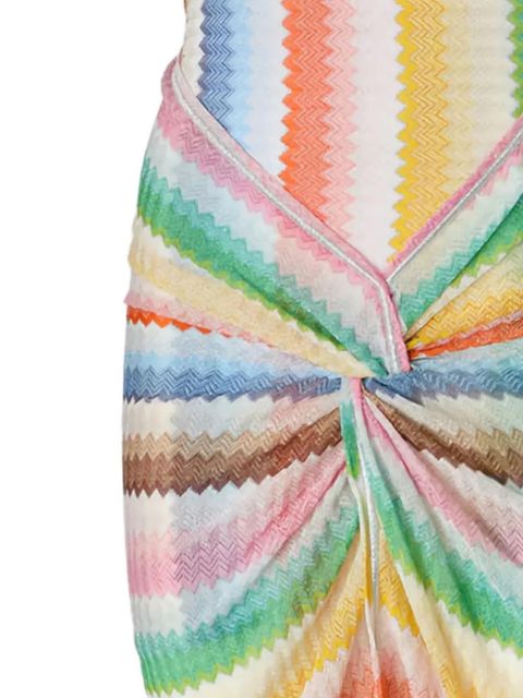 Missoni twisted zigzag maxi beach dress - White - zdjęcie produktu nr 2