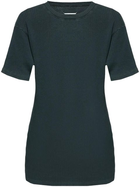 Maison Margiela cotton ribbed T-shirt - Green - zdjęcie produktu nr 1