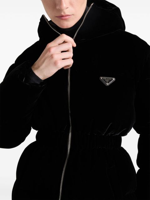 Prada Velvet down jacket - Black