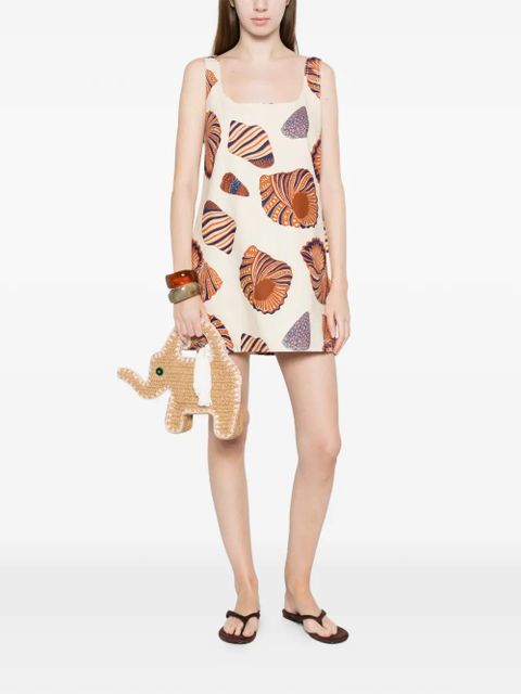 Simon Miller Sahara shell-print mini dress - Neutrals - zdjęcie produktu nr 2