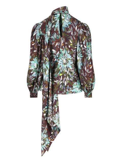 Gucci floral-print shirt - Brown