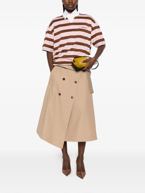 Prada striped pocket T-shirt - Pink - zdjęcie produktu nr 2