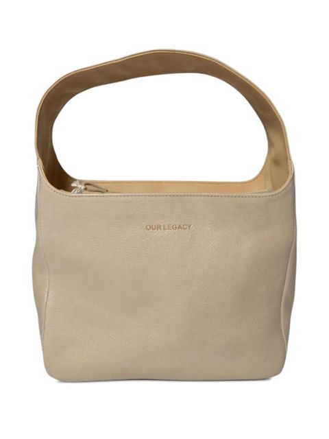 OUR LEGACY Brick leather shoulder bag - Neutrals - zdjęcie produktu nr 2