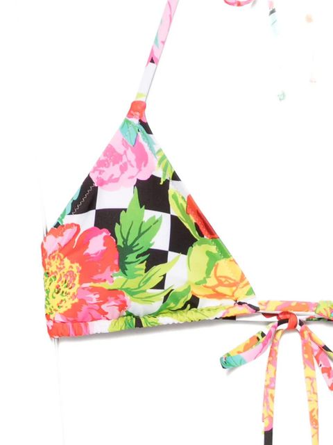 Moschino floral-print bikini top - Pink