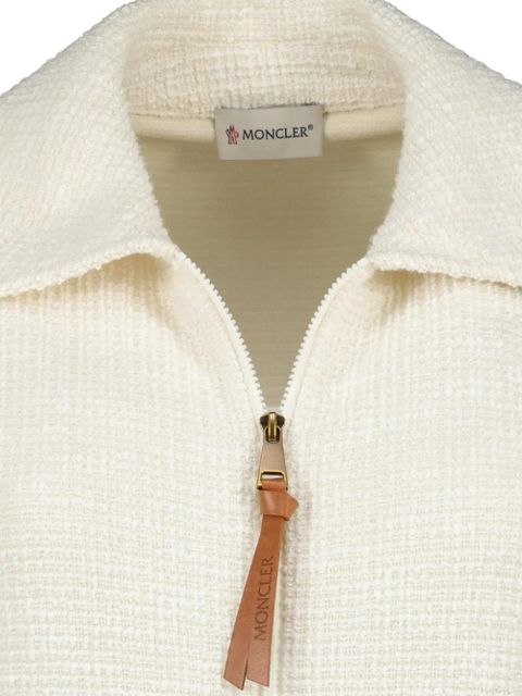 Moncler zip fastening mini dress - White