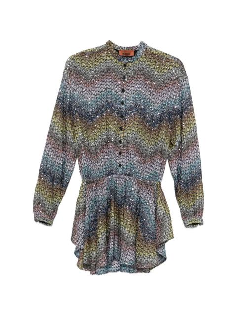 Missoni sequin-embellished mini dress - Blue - zdjęcie produktu nr 1