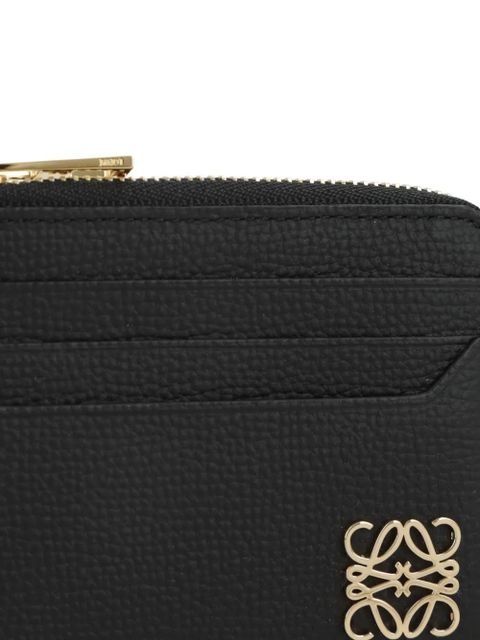 LOEWE zipped leather card holder - Black