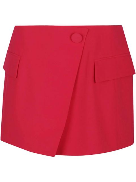 Balmain wrap-design mini skirt - Red - zdjęcie produktu nr 1