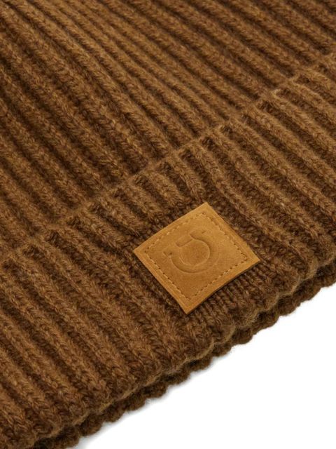 Ferragamo ribbed-knit beanie - Brown - zdjęcie produktu nr 2