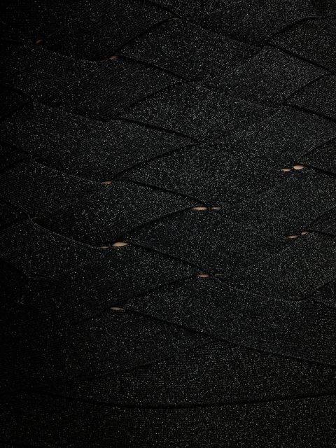 Herve Leger sukienka Maxine kolor czarny maxi dopasowana HLM8551109