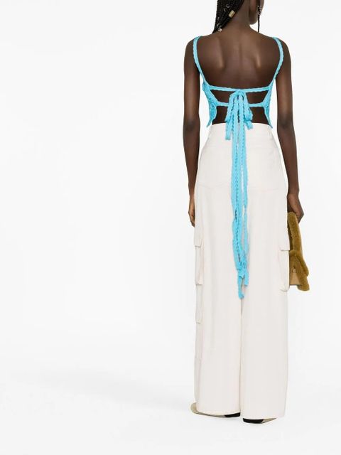 Alanui Blooming Flowers top - Blue