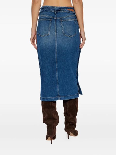 Sportmax belted denim skirt - Blue