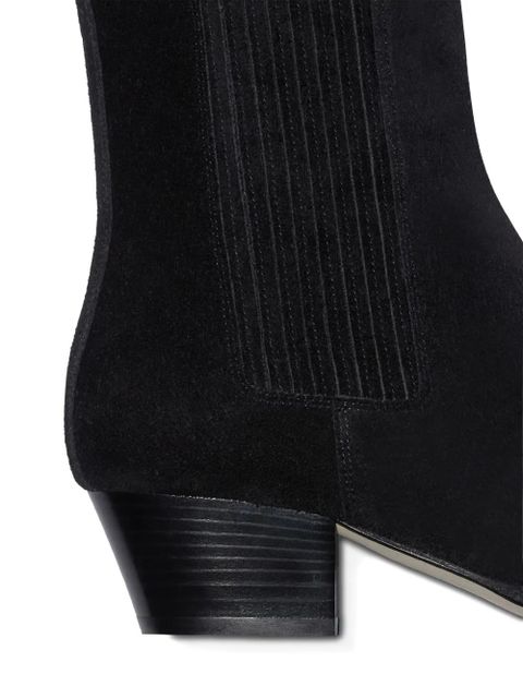 Aeyde 30mm Kiki suede ankle boots - Black
