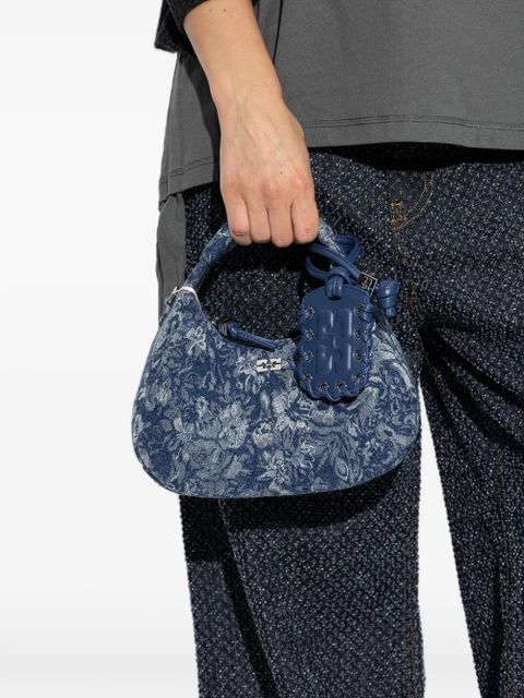 GANNI floral-pattern tote bag - Blue - zdjęcie produktu nr 2